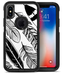 Vector Black and White Feathers - iPhone X OtterBox Case & Skin Kits