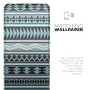 Vector Blue & Black Aztec Pattern V2 - Skin-Kit for the Samsung Galaxy S-Series S20, S20 Plus, S20 Ultra , S10 & others (All Galaxy Devices Available)