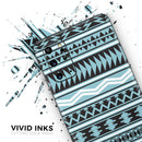 Vector Blue & Black Aztec Pattern V2 - Skin-Kit for the Samsung Galaxy S-Series S20, S20 Plus, S20 Ultra , S10 & others (All Galaxy Devices Available)