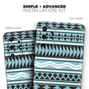 Vector Blue & Black Aztec Pattern V2 - Skin-Kit for the Samsung Galaxy S-Series S20, S20 Plus, S20 Ultra , S10 & others (All Galaxy Devices Available)