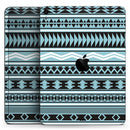 Vector Blue & Black Aztec Pattern V2 - Full Body Skin Decal for the Apple iPad Pro 12.9", 11", 10.5", 9.7", Air or Mini (All Models Available)