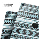 Vector Blue & Black Aztec Pattern V2 - Full Body Skin Decal for the Apple iPad Pro 12.9", 11", 10.5", 9.7", Air or Mini (All Models Available)