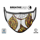 Vector Dreamcatcher - Made in USA Mouth Cover Unisex Anti-Dust Cotton Blend Reusable & Washable Face Mask with Adjustable Sizing for Adult or Child