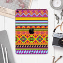 Vector Gold & Purple Aztec Pattern V32 - Full Body Skin Decal for the Apple iPad Pro 12.9", 11", 10.5", 9.7", Air or Mini (All Models Available)