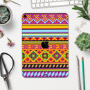 Vector Gold & Purple Aztec Pattern V32 - Full Body Skin Decal for the Apple iPad Pro 12.9", 11", 10.5", 9.7", Air or Mini (All Models Available)