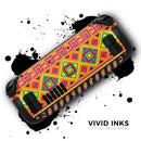 Vector Gold & Purple Aztec Pattern V32 // Full Body Skin Decal Wrap Kit for the Steam Deck handheld gaming computer
