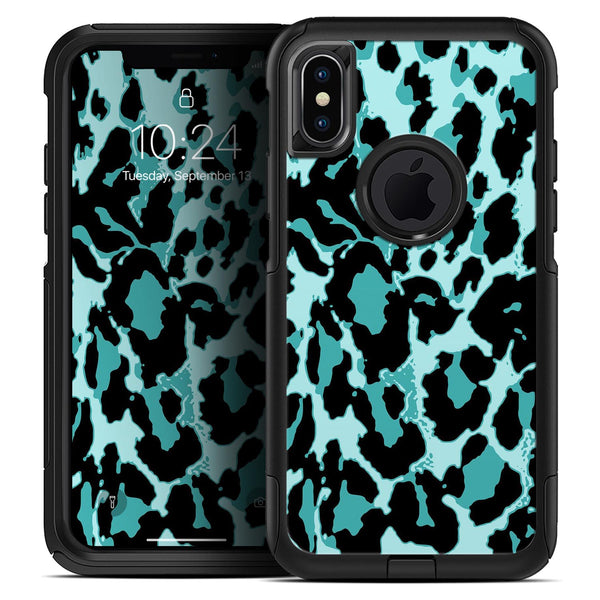 Vector Hot Turquoise Cheetah Print - Skin Kit for the iPhone OtterBox Cases