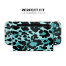 Vector Hot Turquoise Cheetah Print // Skin Decal Wrap Kit for Nintendo Switch Console & Dock, Joy-Cons, Pro Controller, Lite, 3DS XL, 2DS XL, DSi, or Wii - Vinyl Skin Wrap for Nintendo Switch 2, OLED, Lite, Pro Controller, Wii & Classic Handhelds