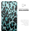 Vector Hot Turquoise Cheetah Print - Skin-Kit for the Samsung Galaxy S-Series S20, S20 Plus, S20 Ultra , S10 & others (All Galaxy Devices Available)