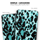 Vector Hot Turquoise Cheetah Print - Skin-Kit for the Samsung Galaxy S-Series S20, S20 Plus, S20 Ultra , S10 & others (All Galaxy Devices Available)