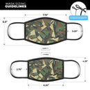 Vector Jagged Camouflage - Made in USA Mouth Cover Unisex Anti-Dust Cotton Blend Reusable & Washable Face Mask with Adjustable Sizing for Adult or Child