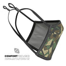 Vector Jagged Camouflage - Made in USA Mouth Cover Unisex Anti-Dust Cotton Blend Reusable & Washable Face Mask with Adjustable Sizing for Adult or Child