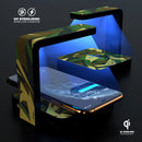 Vector Jagged Camouflage UV Germicidal Sanitizing Sterilizing Wireless Smart Phone Screen Cleaner + Charging Station
