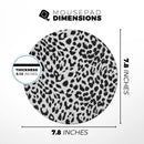 Vector Leopard Animal Print// WaterProof Rubber Foam Backed Anti-Slip Mouse Pad for Home Work Office or Gaming Computer Desk