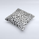 Vector Leopard Animal Print Ink-Fuzed Decorative Throw Pillow