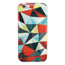 Vector Red and Blue 3D Triangular Surface iPhone 6/6s or 6/6s Plus 2-Piece Hybrid INK-Fuzed Case