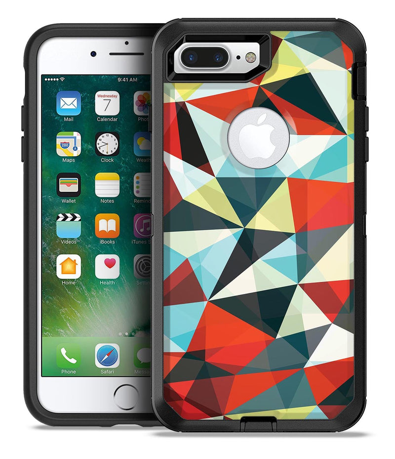 Vector Red and Blue 3D Triangular Surface - iPhone 7 Plus/8 Plus OtterBox Case & Skin Kits