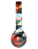 Vector Red and Blue 3D Triangular Surface Full-Body Skin Kit for the Beats by Dre Solo 3 Wireless Headphones