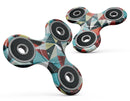 Vector Red and Blue 3D Triangular Surface Full-Body Fidget Spinner Skin-Kit