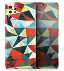 Vector Red and Blue 3D Triangular Surface - Premium Vinyl Skin Decal for Samsung Galaxy S25 Ultra, S24, S23, S22 & All Galaxy S Models