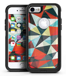 Vector Red and Blue 3D Triangular Surface - iPhone 7 or 8 OtterBox Case & Skin Kits