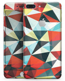 Vector Red and Blue 3D Triangular Surface - Skin-kit for the iPhone 8 or 8 Plus