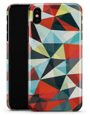 Vector Red and Blue 3D Triangular Surface - iPhone X Clipit Case