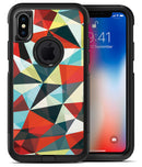 Vector Red and Blue 3D Triangular Surface - iPhone X OtterBox Case & Skin Kits