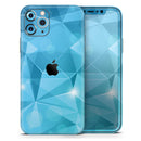 Vector Shiny Blue Crystal Pattern - Protective Skin Wrap & Decal – Compatible with iPhone SE to iPhone 17 Pro Max (All Models)