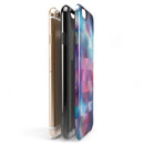 Vector Triangle Pink and Blue Galaxy iPhone 6/6s or 6/6s Plus 2-Piece Hybrid INK-Fuzed Case