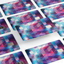 Vector Triangle Pink and Blue Galaxy - Premium Protective Decal Skin-Kit for the Apple Credit Card