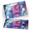 Vector Triangle Pink and Blue Galaxy - Premium Protective Decal Skin-Kit for the Apple Credit Card
