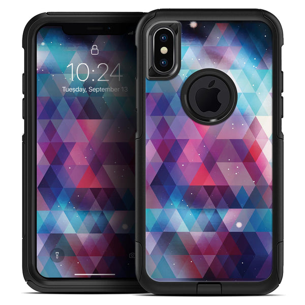 Vector Triangle Pink and Blue Galaxy - Skin Kit for the iPhone OtterBox Cases