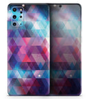 Vector Triangle Pink and Blue Galaxy - Skin-Kit for the Samsung Galaxy S-Series S20, S20 Plus, S20 Ultra , S10 & others (All Galaxy Devices Available)