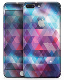 Vector Triangle Pink and Blue Galaxy - Skin-kit for the iPhone 8 or 8 Plus