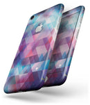 Vector Triangle Pink and Blue Galaxy - Skin-kit for the iPhone 8 or 8 Plus