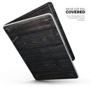 Vertical Blackwashed Woodgrain - Skin Decal Wrap Kit Compatible with the Apple MacBook Pro, Pro with Touch Bar or Air (11", 12", 13", 15" & 16" - All Versions Available)