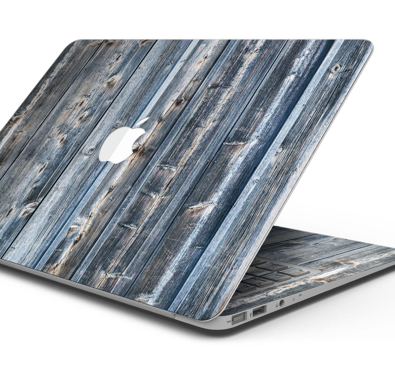 Vertical Planks of Wood - Skin Decal Wrap Kit Compatible with the Apple MacBook Pro, Pro with Touch Bar or Air (11", 12", 13", 15" & 16" - All Versions Available)