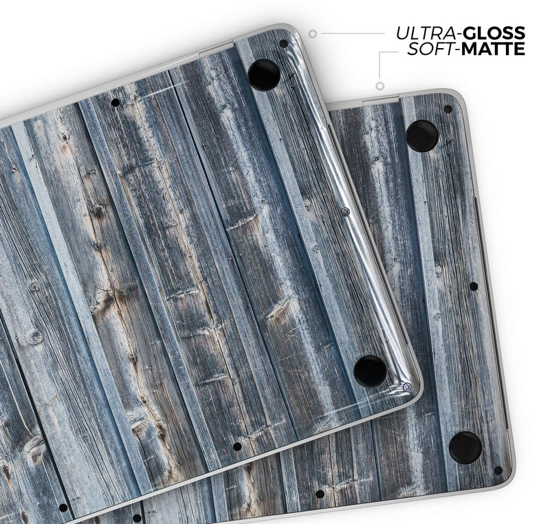 Vertical Planks of Wood - Skin Decal Wrap Kit Compatible with the Apple MacBook Pro, Pro with Touch Bar or Air (11", 12", 13", 15" & 16" - All Versions Available)