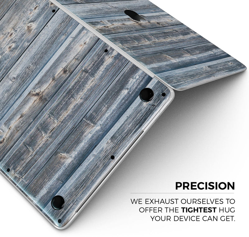 Vertical Planks of Wood - Skin Decal Wrap Kit Compatible with the Apple MacBook Pro, Pro with Touch Bar or Air (11", 12", 13", 15" & 16" - All Versions Available)
