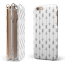 Vertical Acsending Arrows iPhone 6/6s or 6/6s Plus 2-Piece Hybrid INK-Fuzed Case