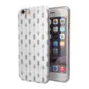 Vertical Acsending Arrows iPhone 6/6s or 6/6s Plus 2-Piece Hybrid INK-Fuzed Case