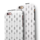 Vertical Acsending Arrows iPhone 6/6s or 6/6s Plus 2-Piece Hybrid INK-Fuzed Case