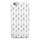 Vertical Acsending Arrows iPhone 6/6s or 6/6s Plus 2-Piece Hybrid INK-Fuzed Case
