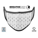 Vertical Acsending Arrows - Made in USA Mouth Cover Unisex Anti-Dust Cotton Blend Reusable & Washable Face Mask with Adjustable Sizing for Adult or Child