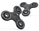 Vertical Blackwashed Woodgrain Full-Body Fidget Spinner Skin-Kit