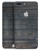 Vertical Blackwashed Woodgrain - Skin-kit for the iPhone 8 or 8 Plus