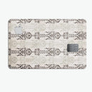 Vertical Neutral Royal Pattern - Premium Protective Decal Skin-Kit for the Apple Credit Card