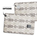 Vertical Neutral Royal Pattern - Premium Protective Decal Skin-Kit for the Apple Credit Card
