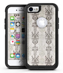 Vertical Neutral Royal Pattern - iPhone 7 or 7 Plus Commuter Case Skin Kit